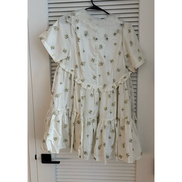 Sister Jane embellished collar mini dress in ditsy floral SIZE M+ - Picture 3 of 5